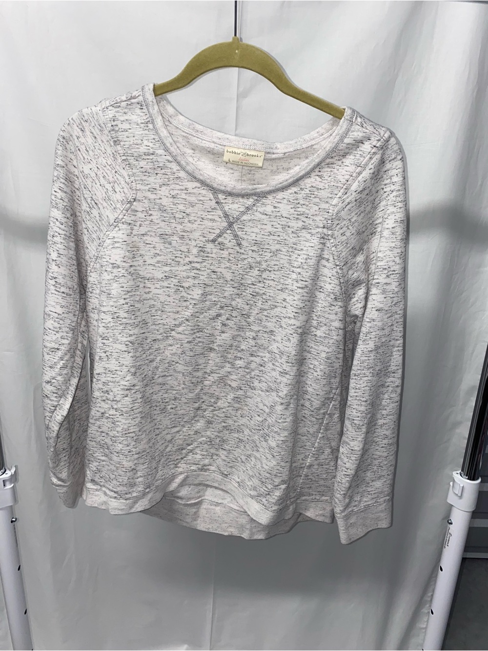 Brooks Light Heather Gray Marled Crewneck Sweatshirt